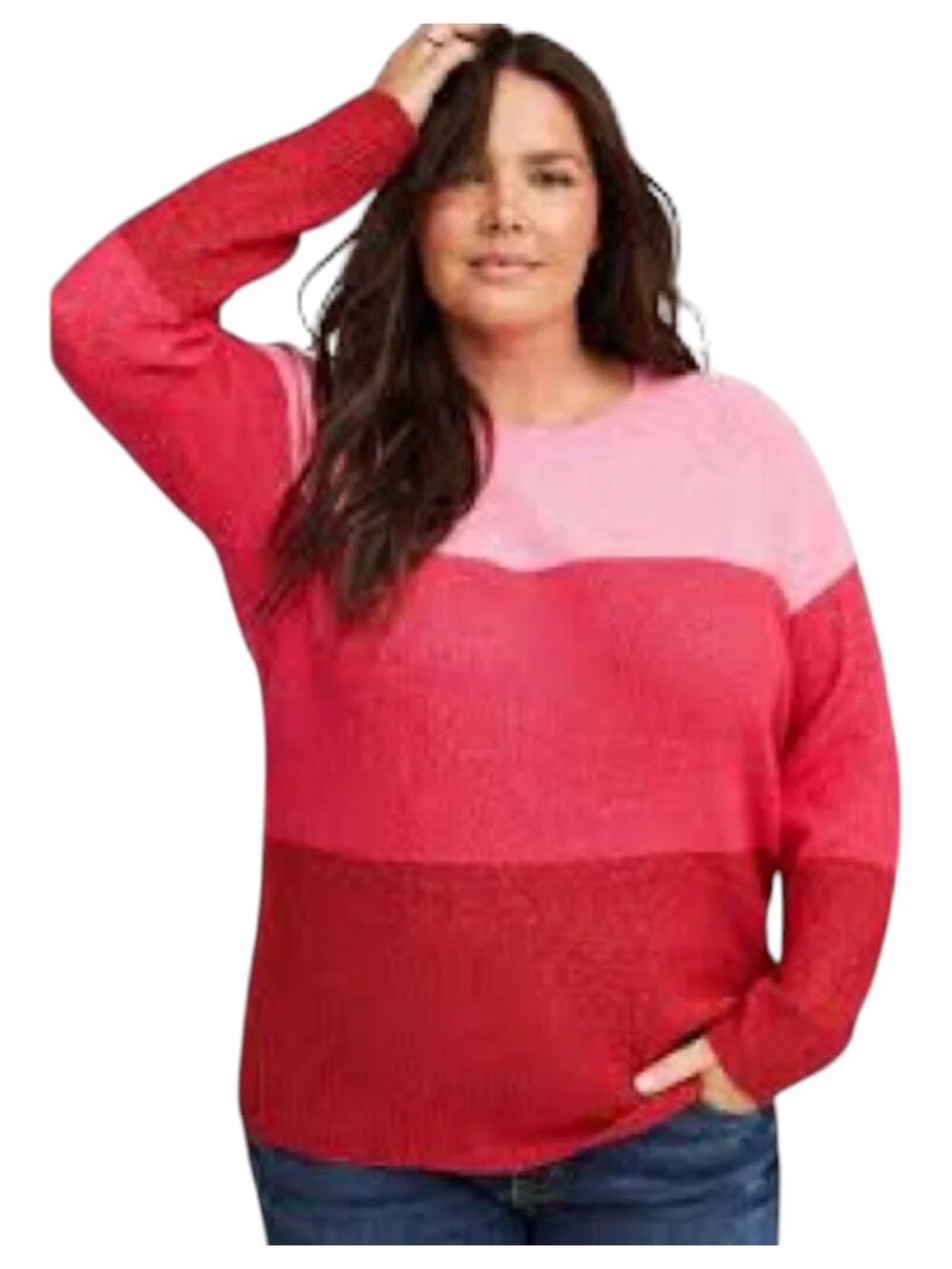 Torrid Vegan Cashmere Colourblock Sweater | Size 4X